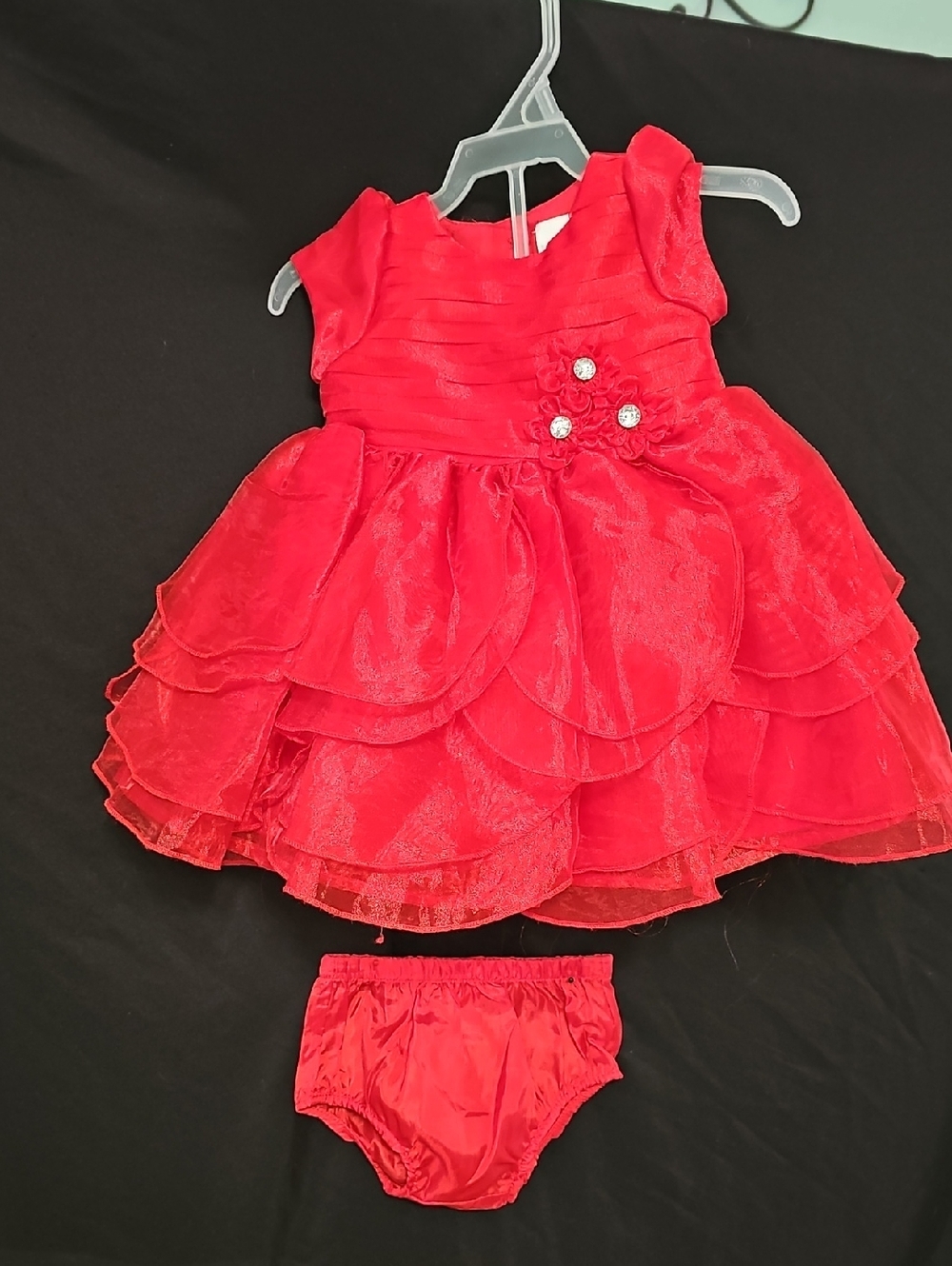 Nannette Baby Red Party Dress